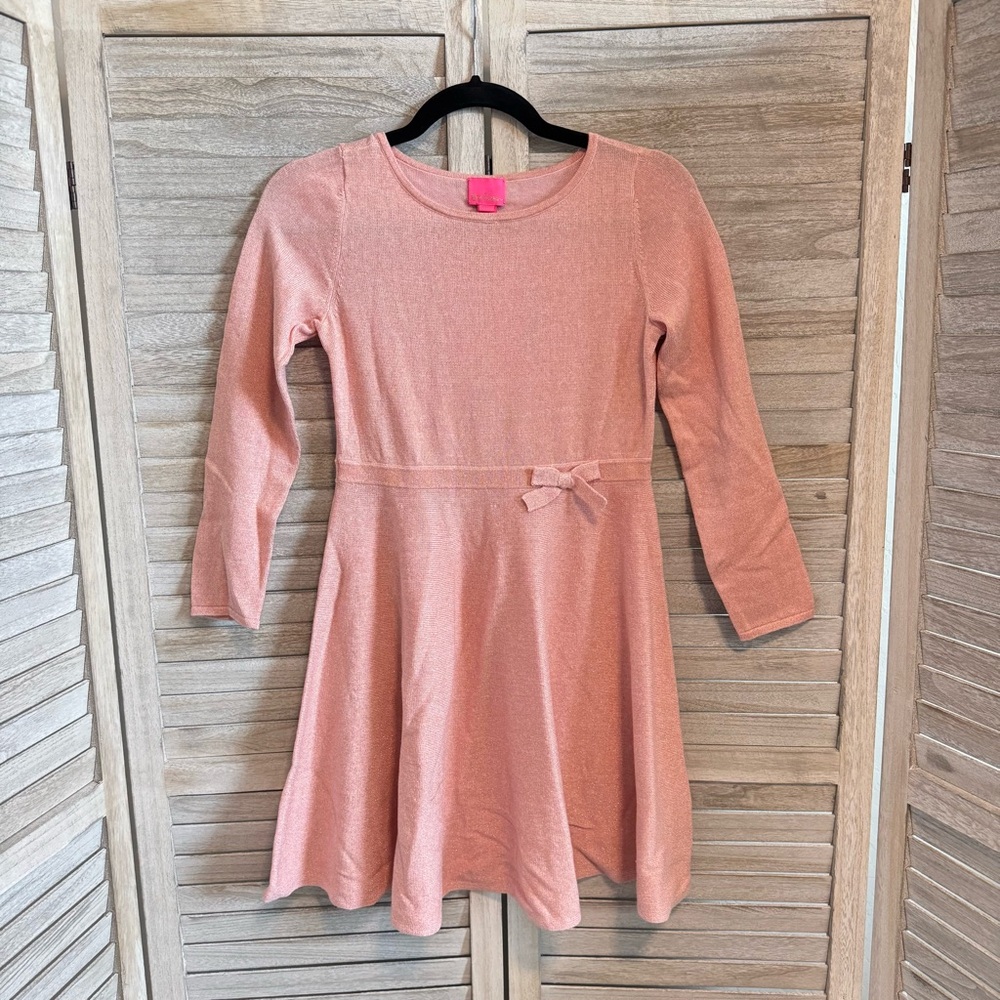 Lilly Pulitzer Girls Caryn Sweater Dress in Paradise Pink